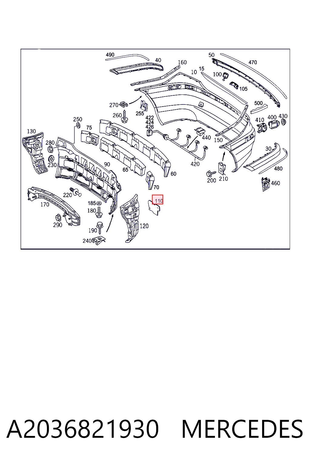 A2036821930 Mercedes