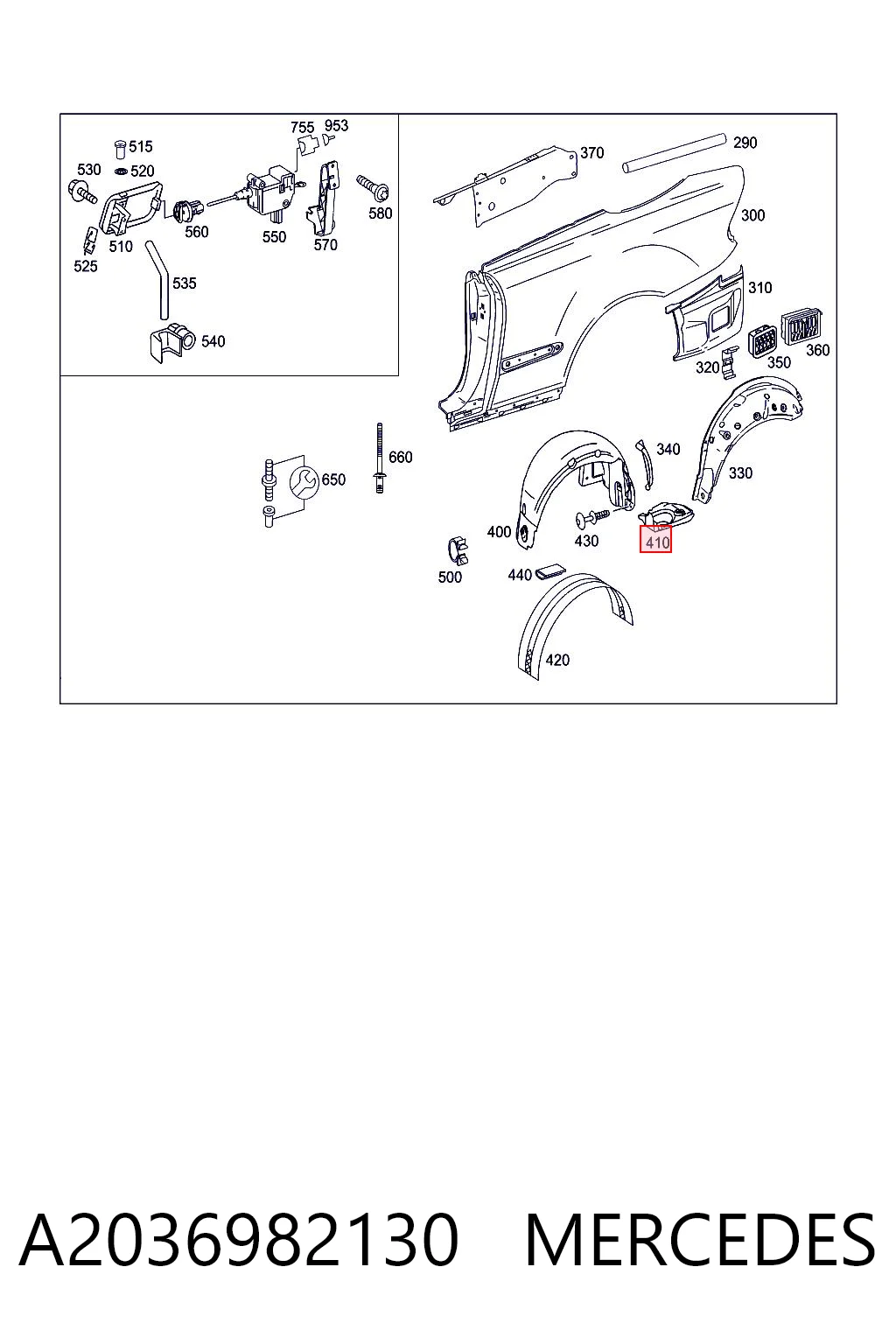A2036982130 Mercedes