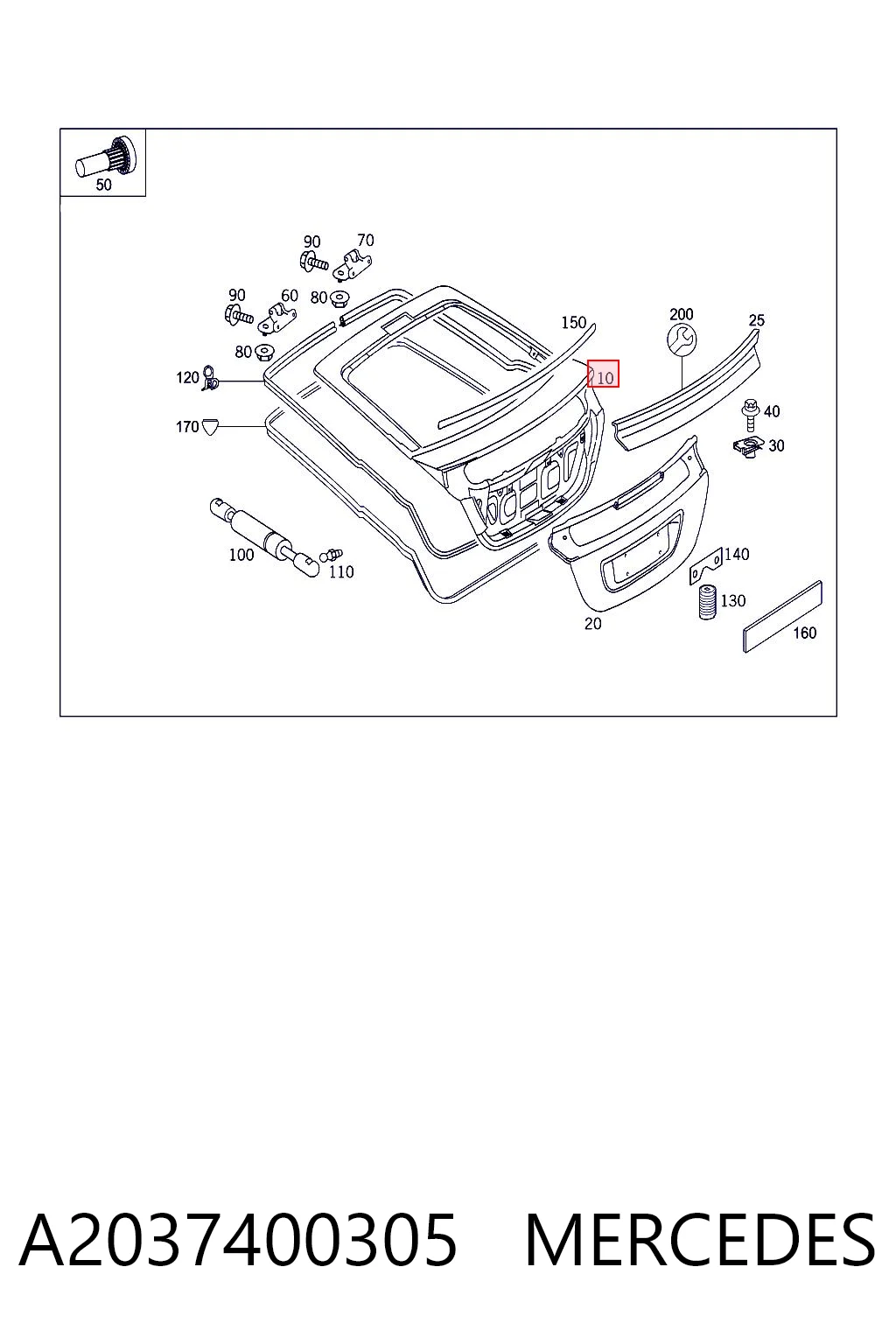 A2037400305 Mercedes