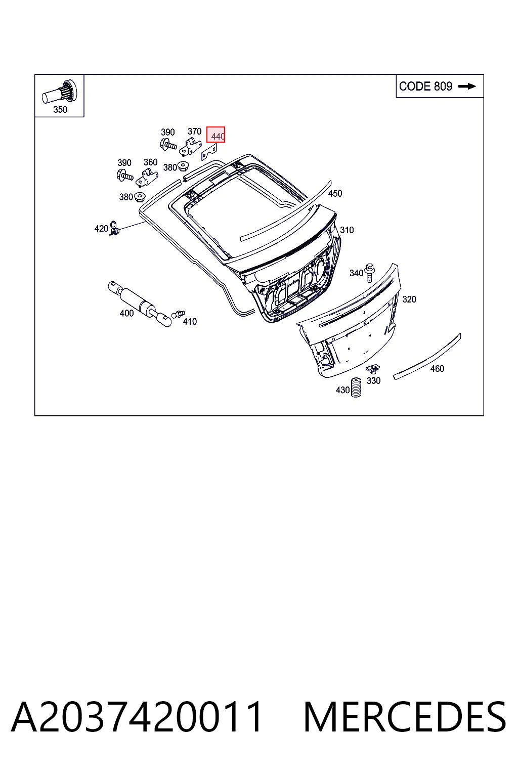 A2037420011 Mercedes