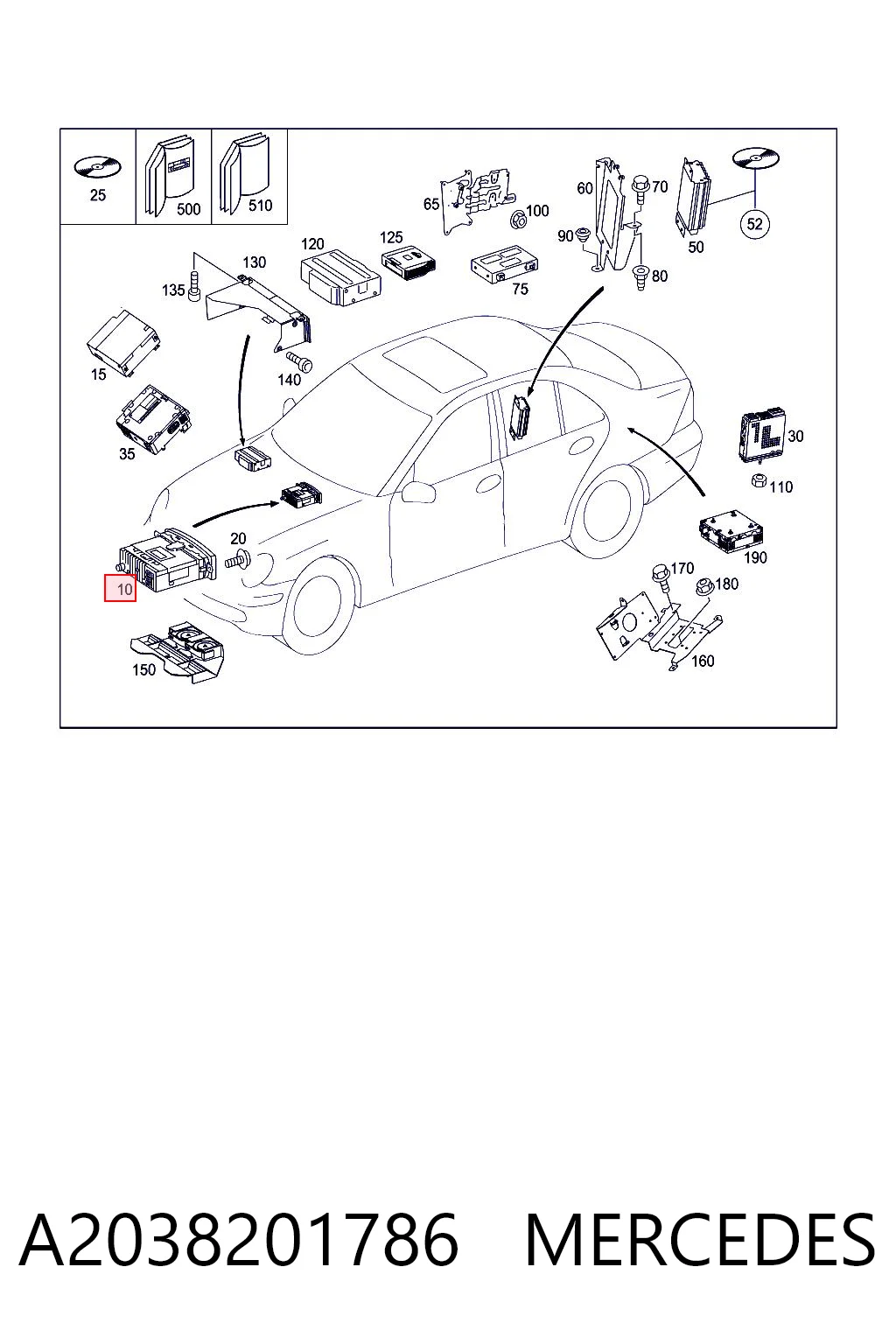 Radio para Mercedes C  S203
