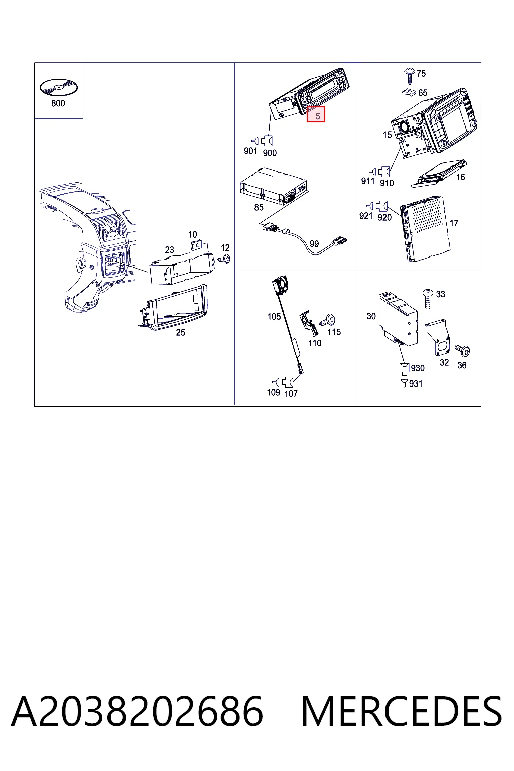 Comprar Radio Mercedes C  S203
