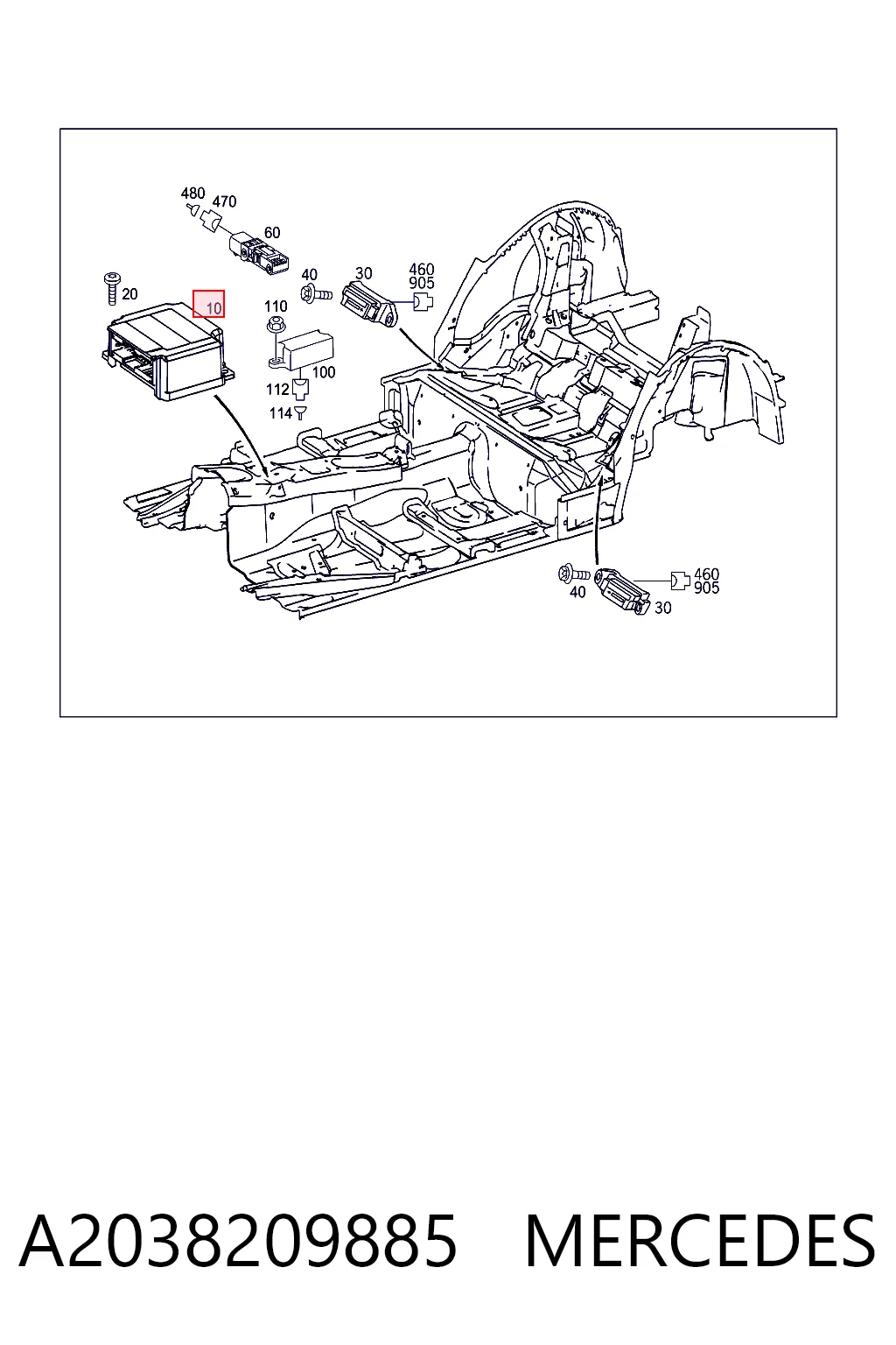 A2038209885 Mercedes