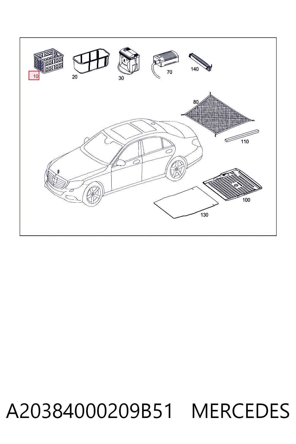 A20384000209B51 Mercedes
