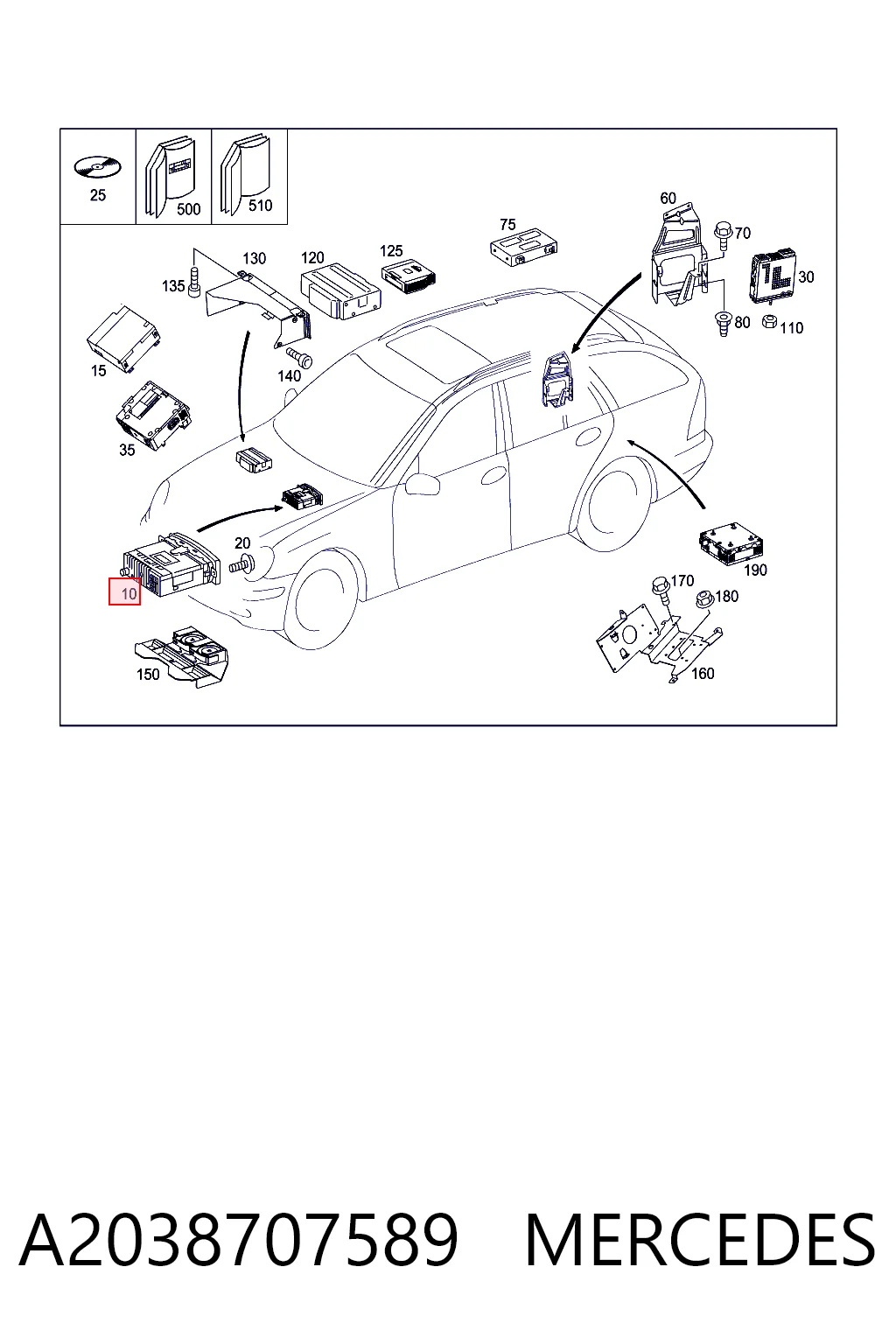  Radio Mercedes C 