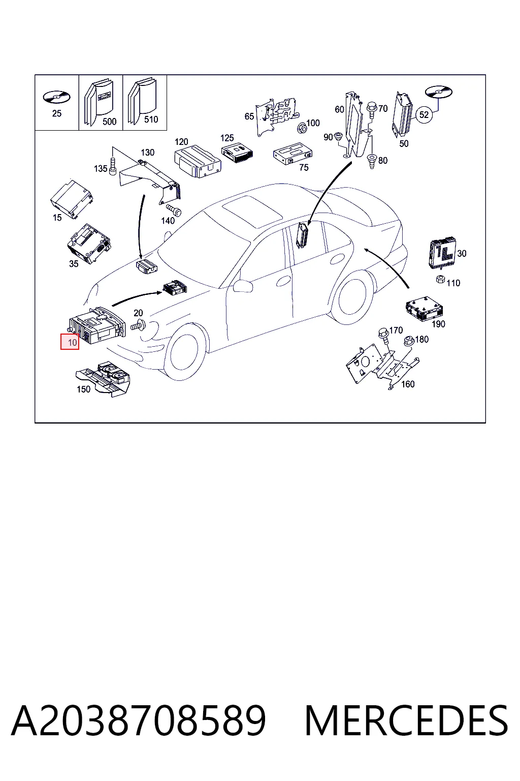 Radio para Mercedes C  W203
