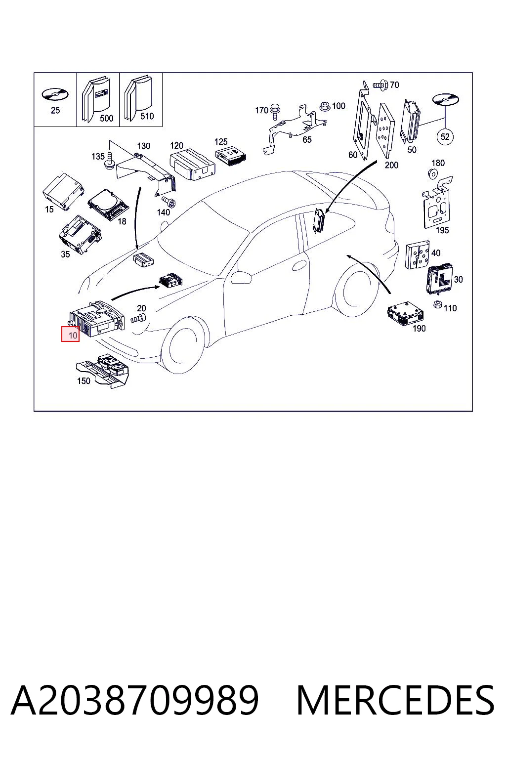 Radio para Mercedes C  W203