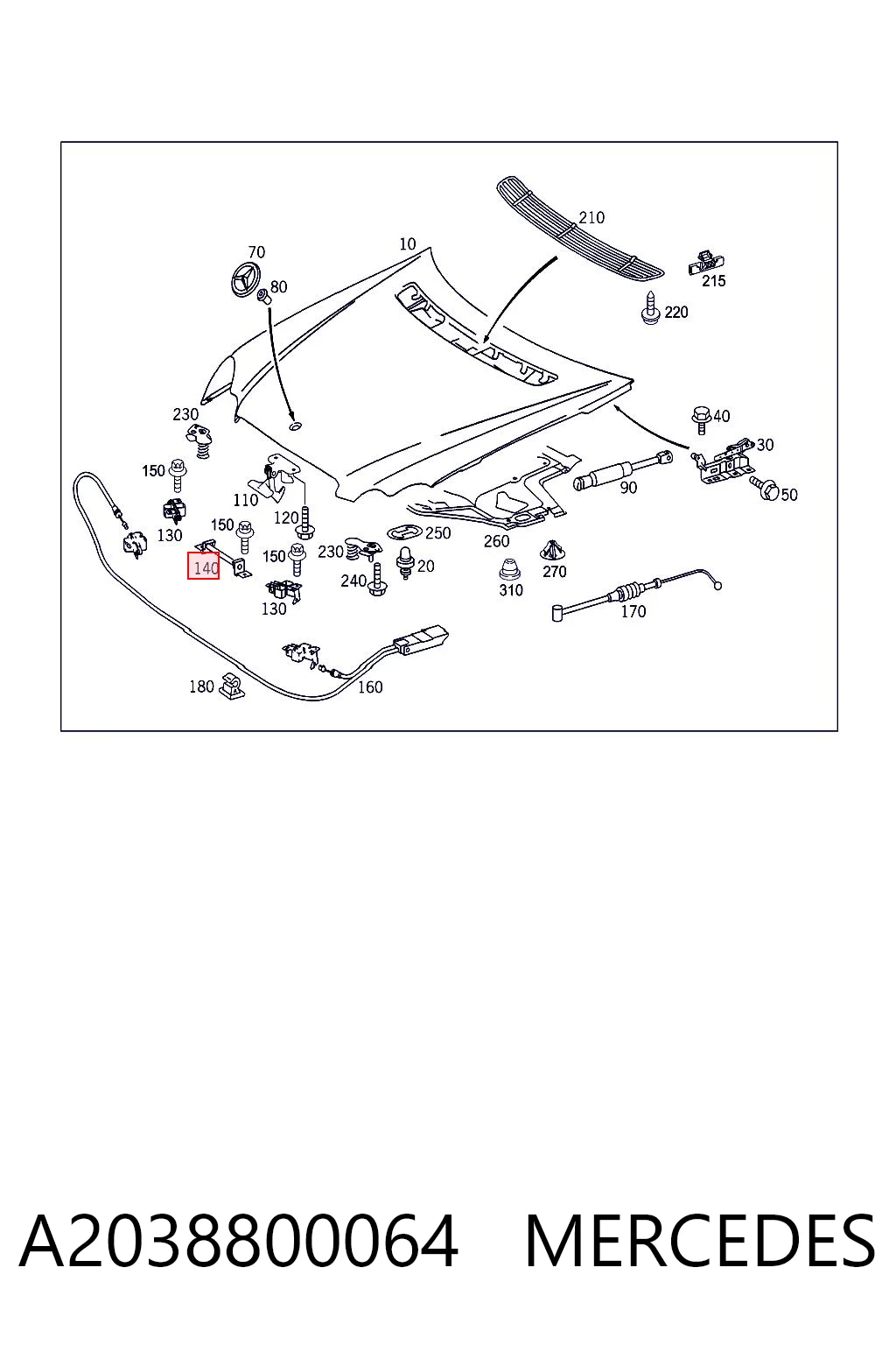 A2038800064 Mercedes