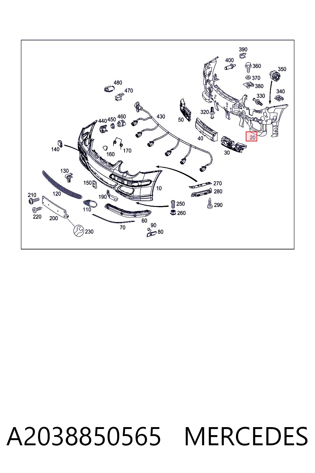 A2038850565 Mercedes