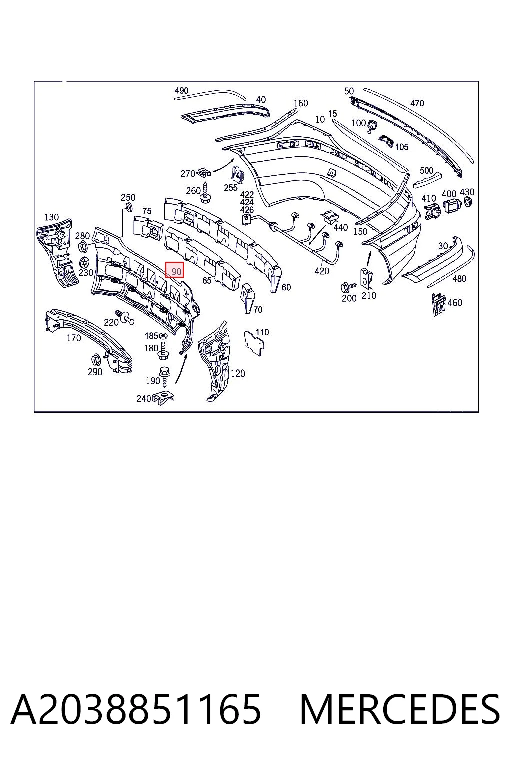 A2038851165 Mercedes