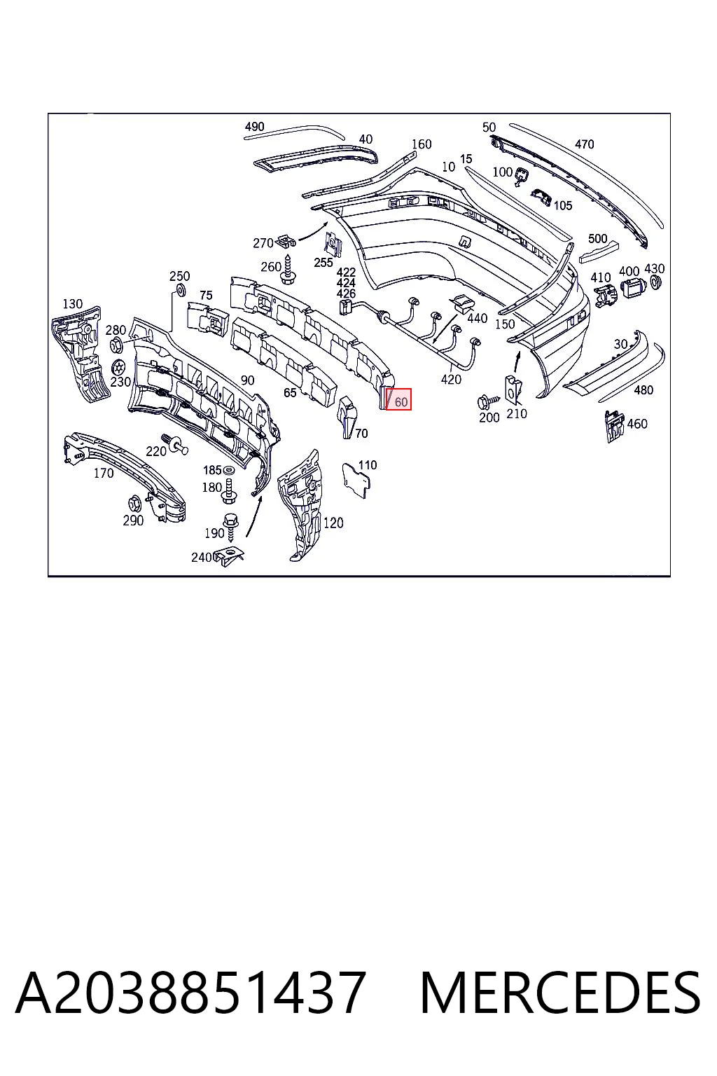 A2038851437 Mercedes