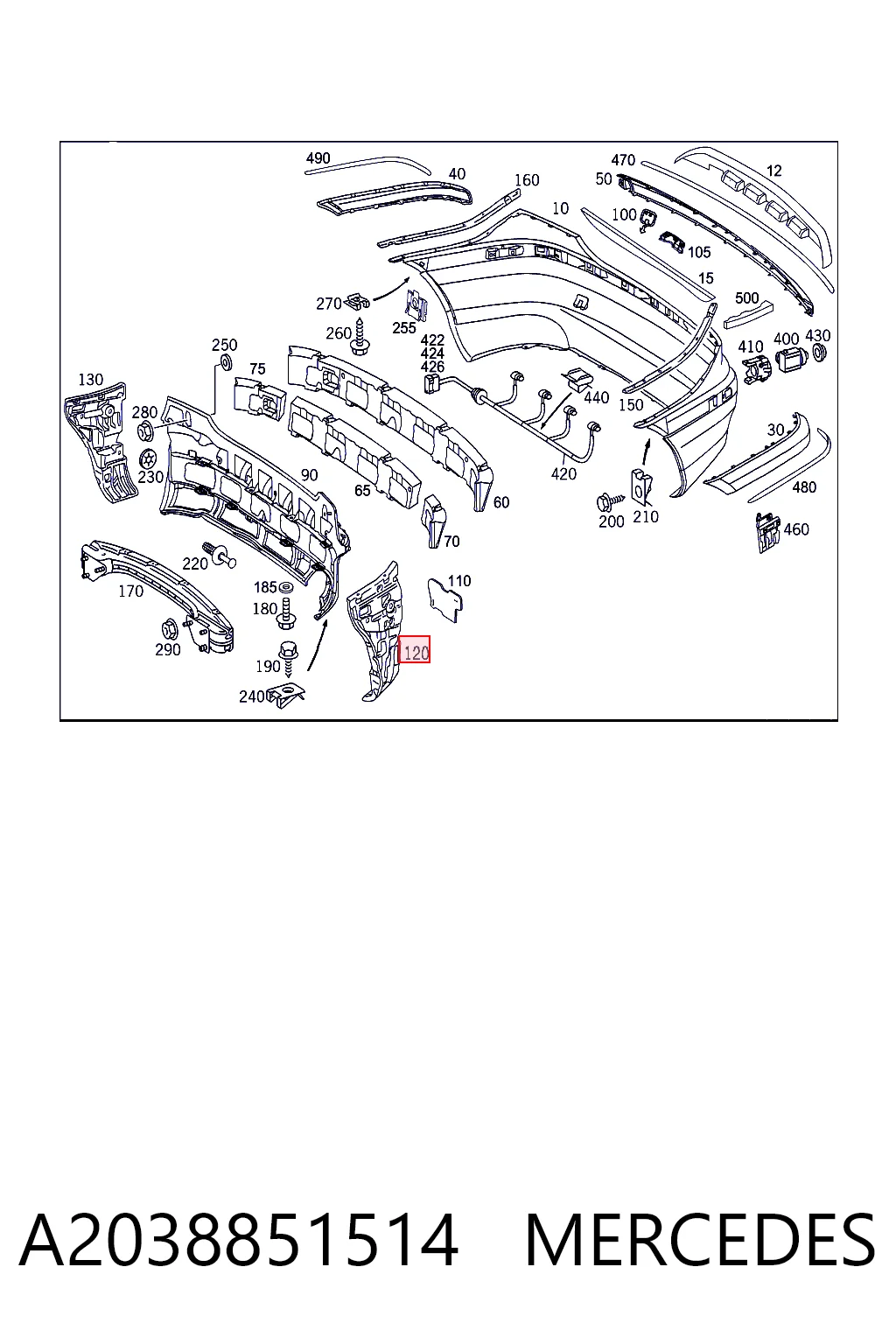 A2038851514 Mercedes
