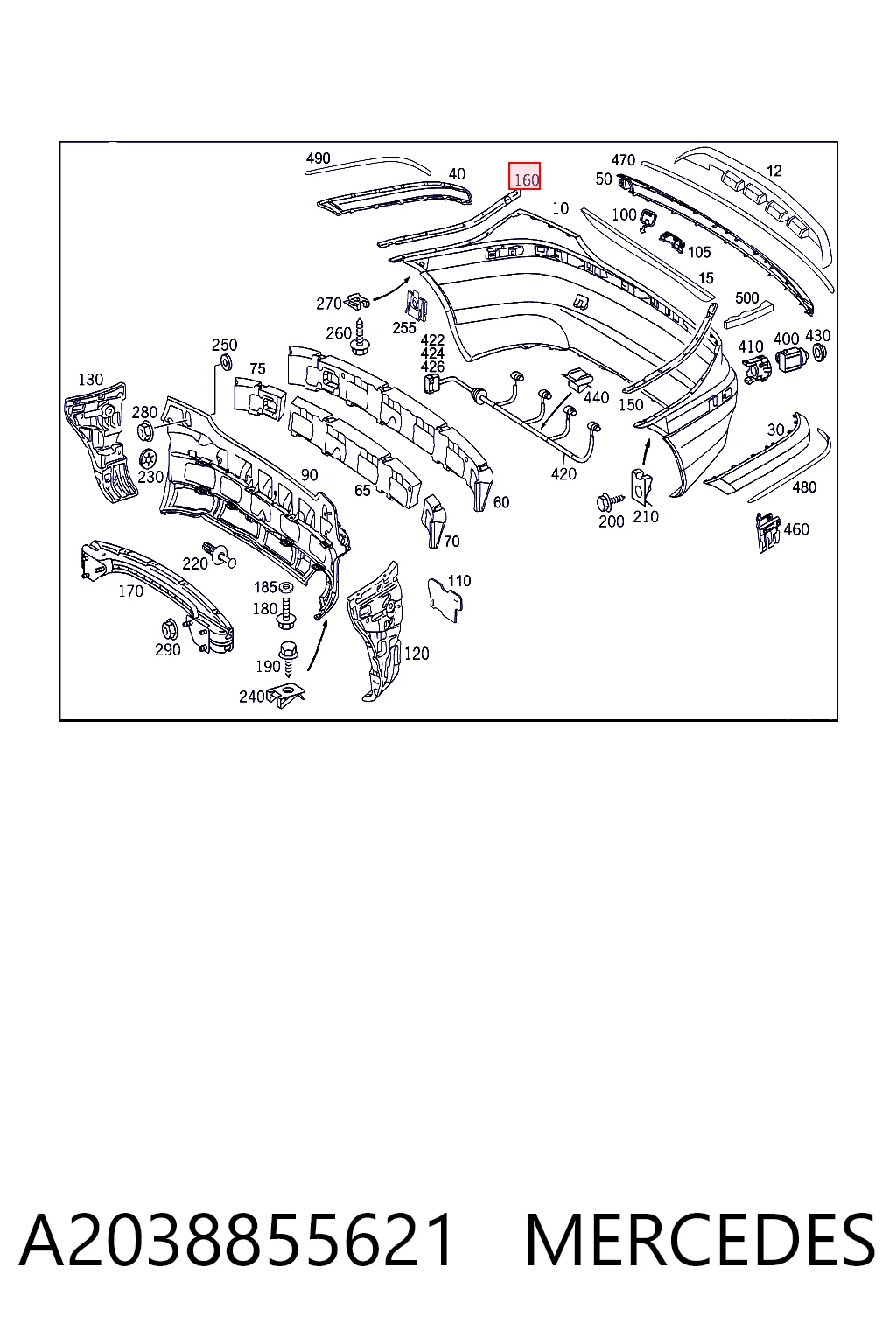 A2038855621 Mercedes