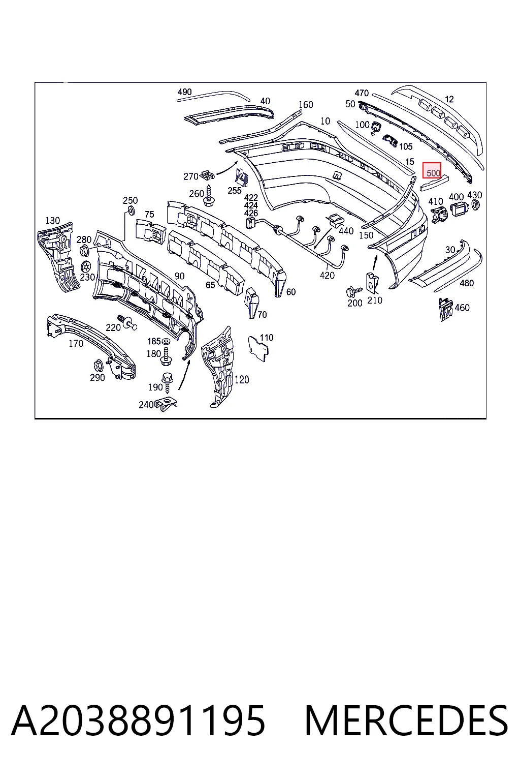 A2038891195 Mercedes