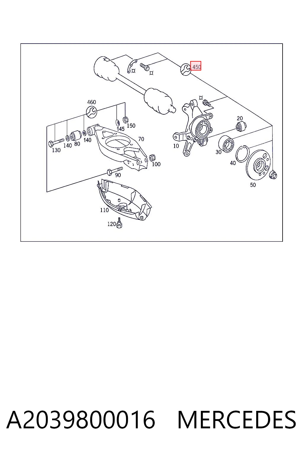A2039800016 Mercedes