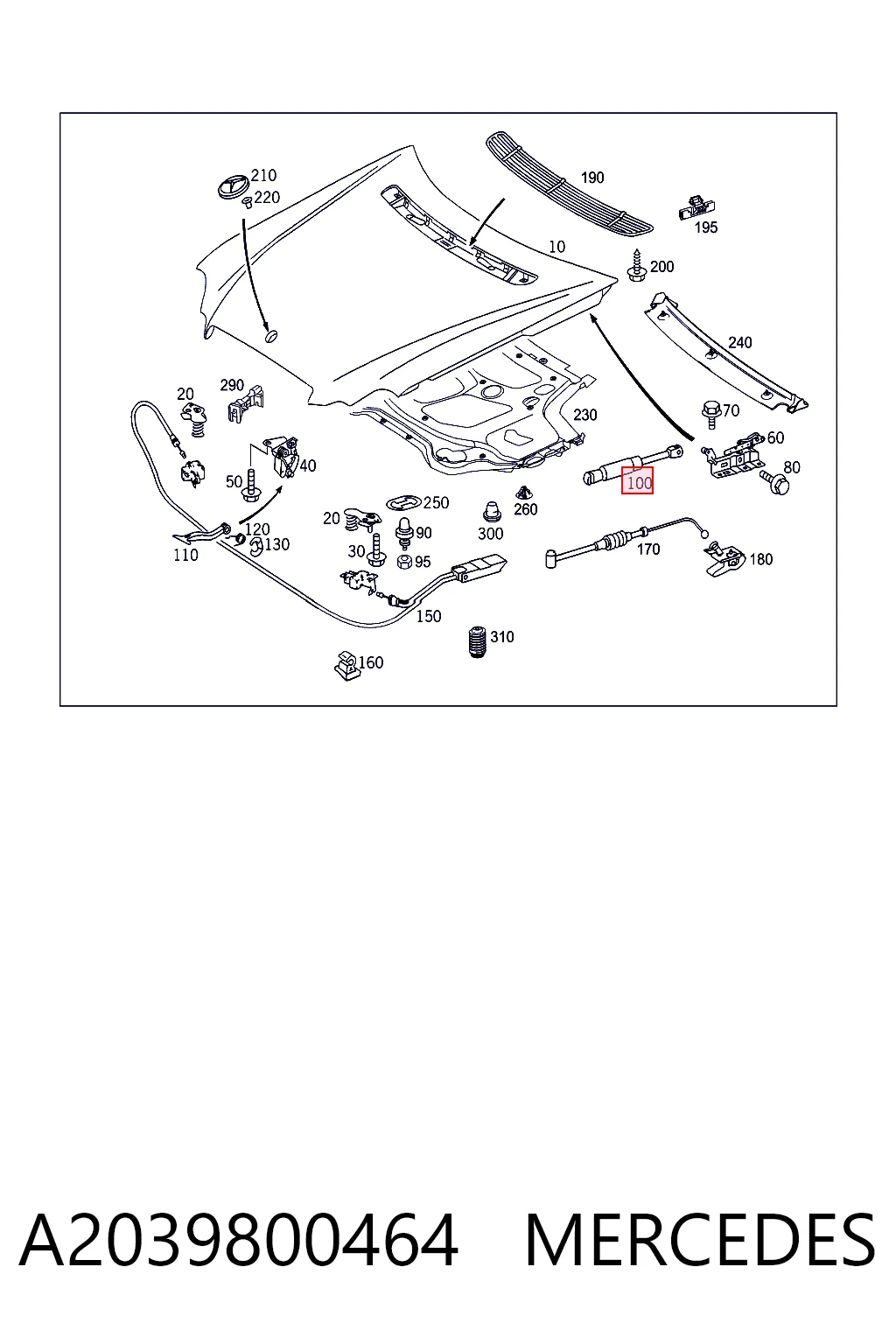 A2039800464 Mercedes