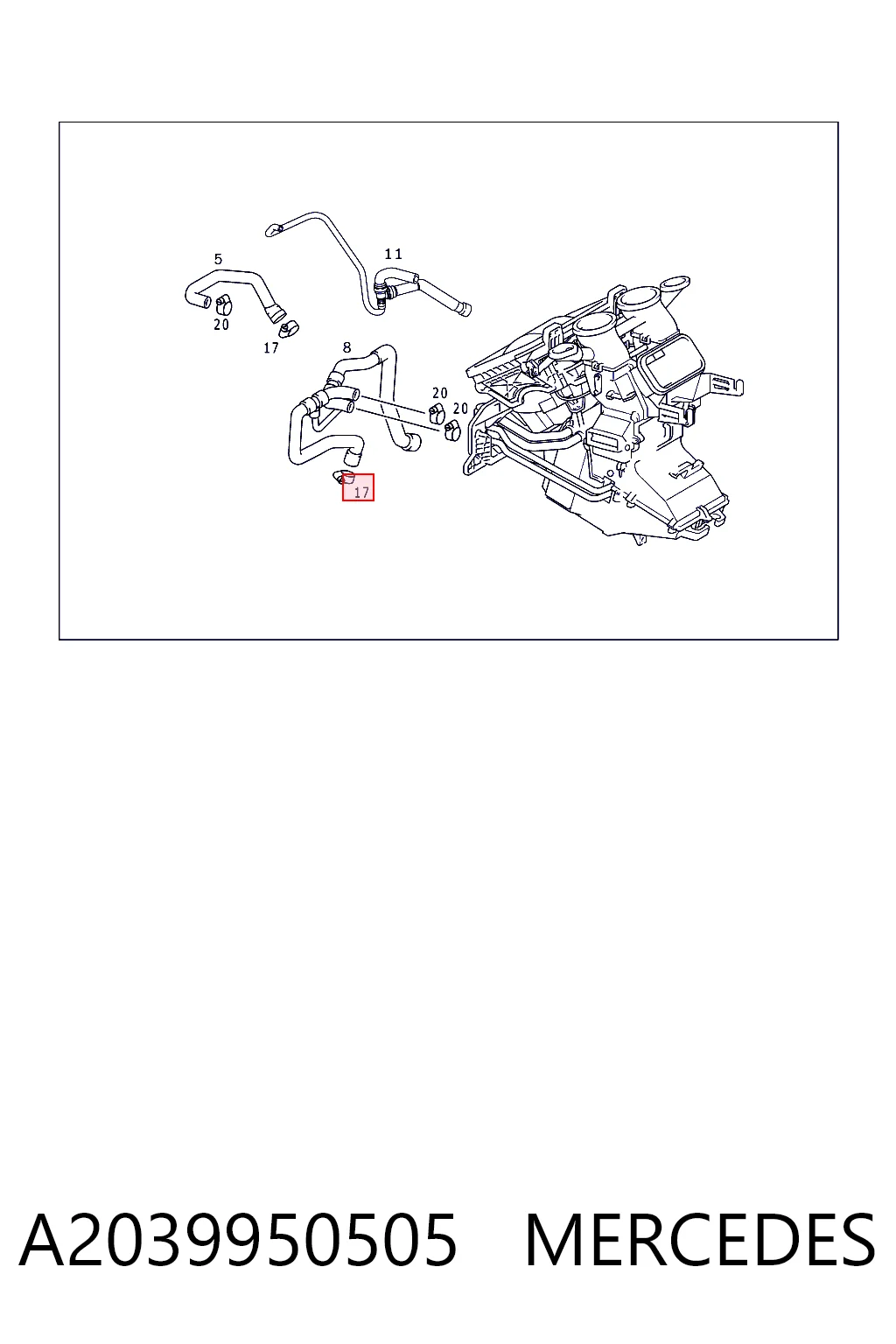 A2039950505 Mercedes