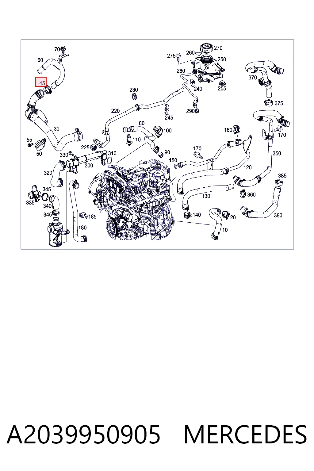 A2039950905 Mercedes