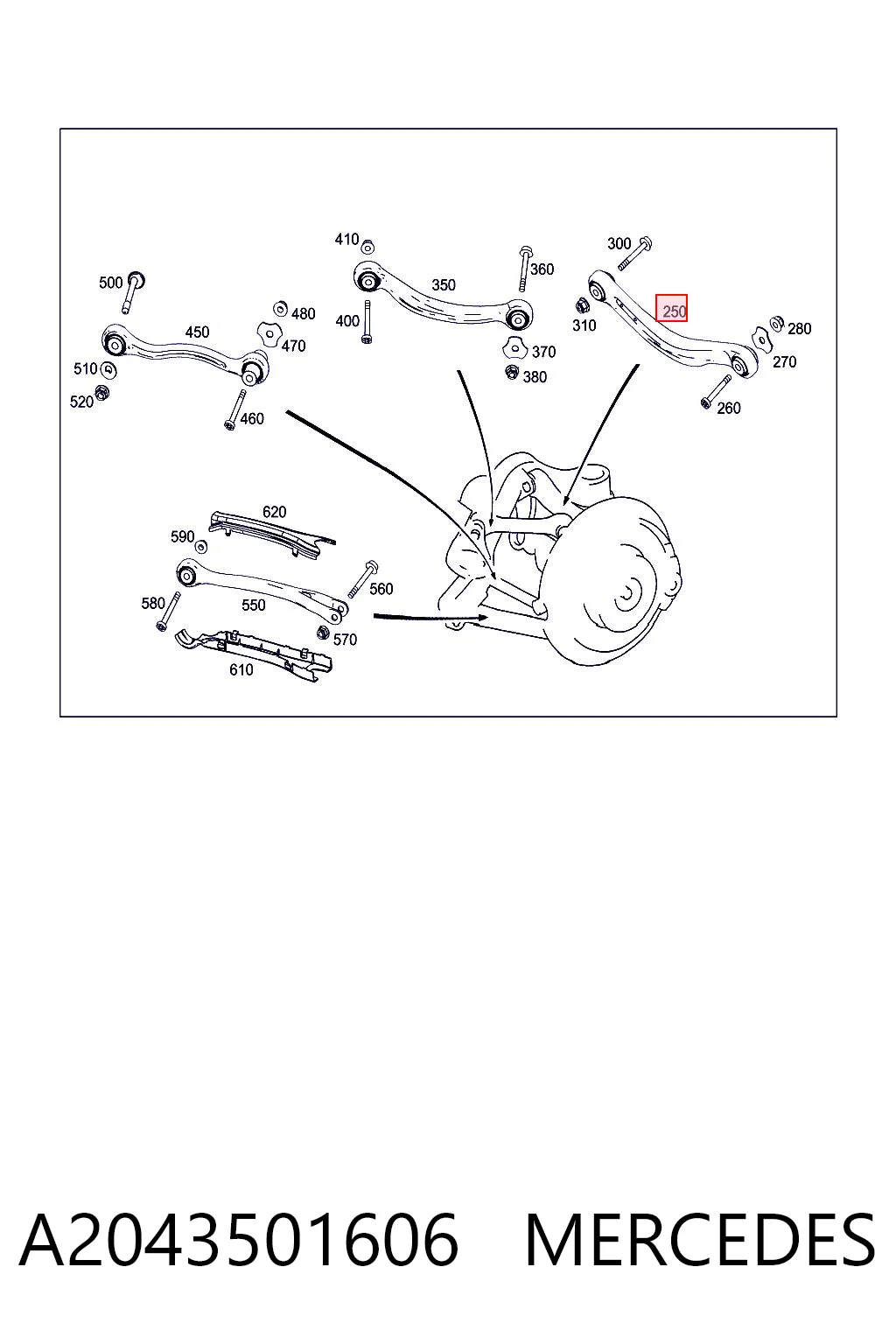 A2043501606 Mercedes