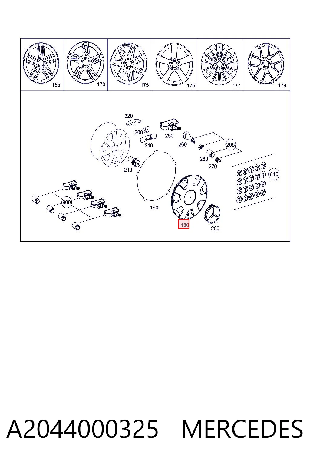 A2044000325 Mercedes