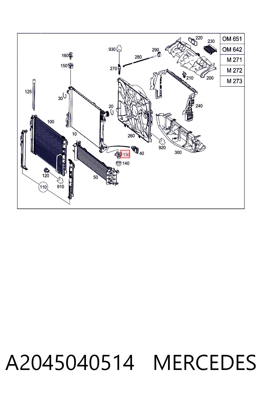A2045040514 Mercedes 