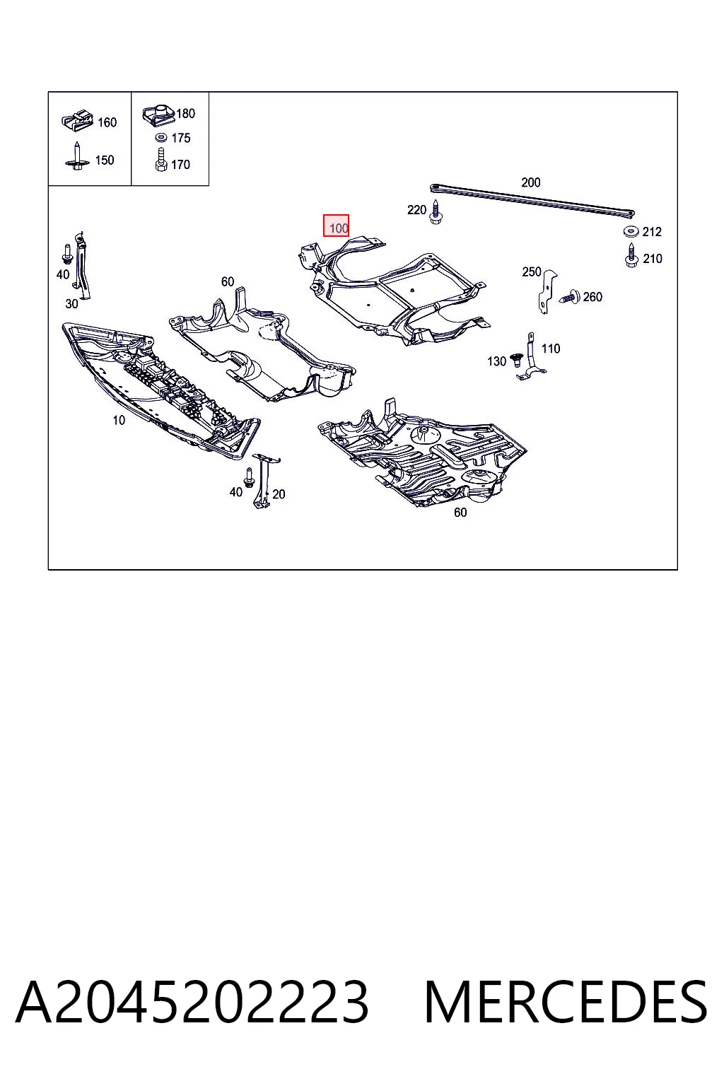 A2045202223 Mercedes