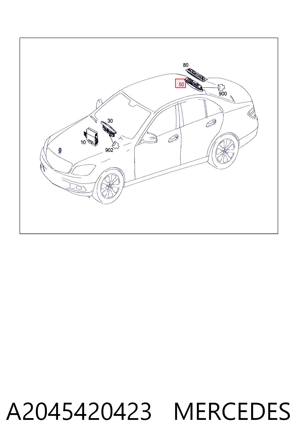 A2045420423 Mercedes
