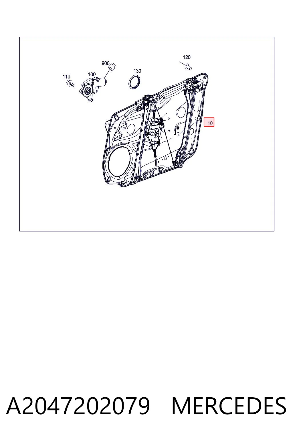 Comprar Mecanismo de elevalunas delantero derecha Mercedes GLK  X204
