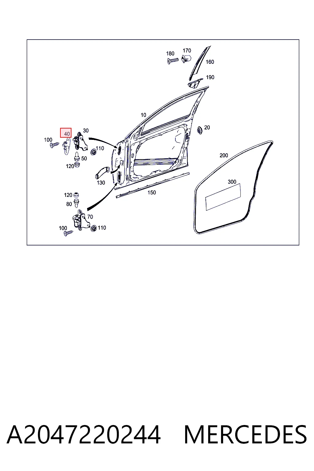 A2047220244 Mercedes