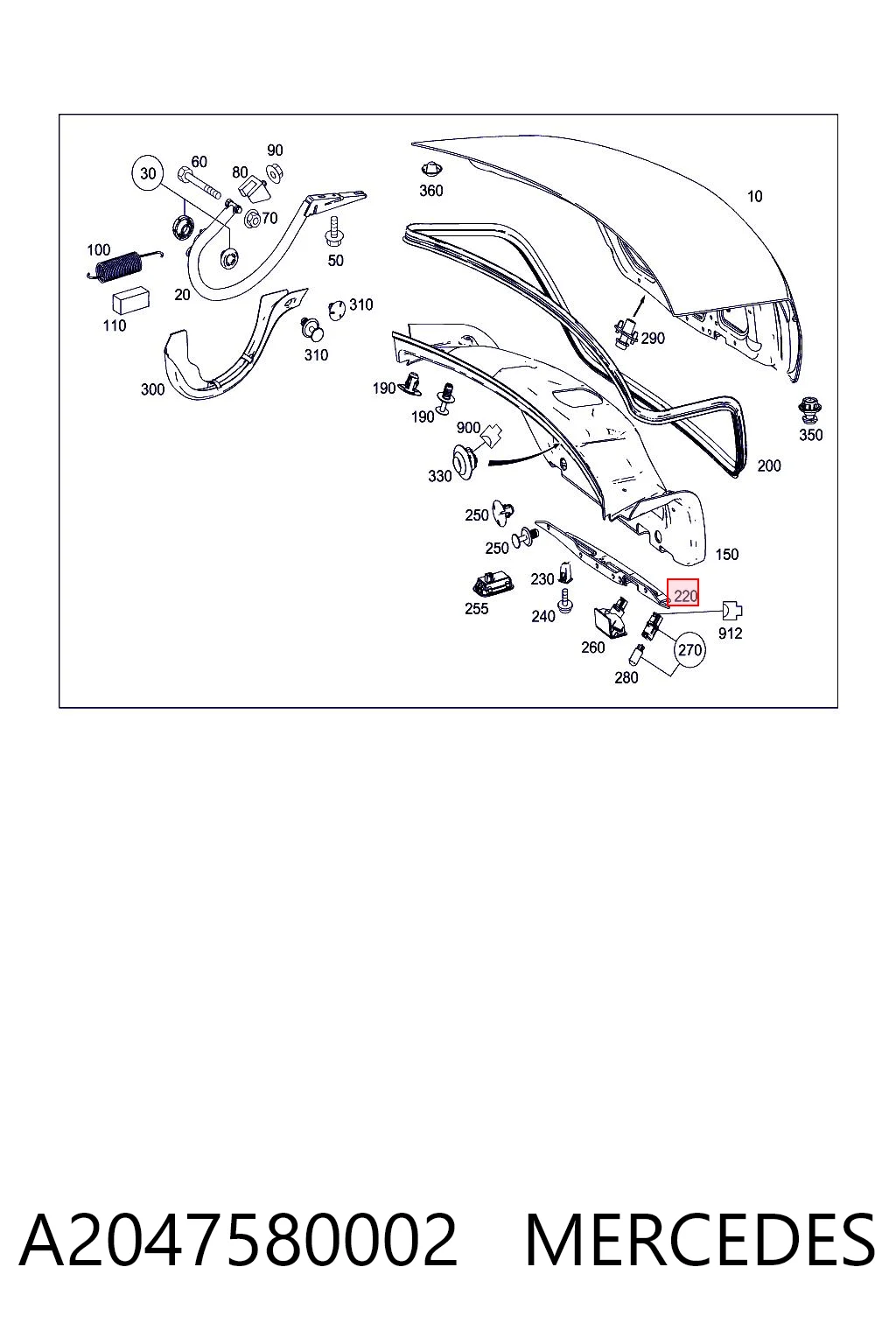 A2047580002 Mercedes