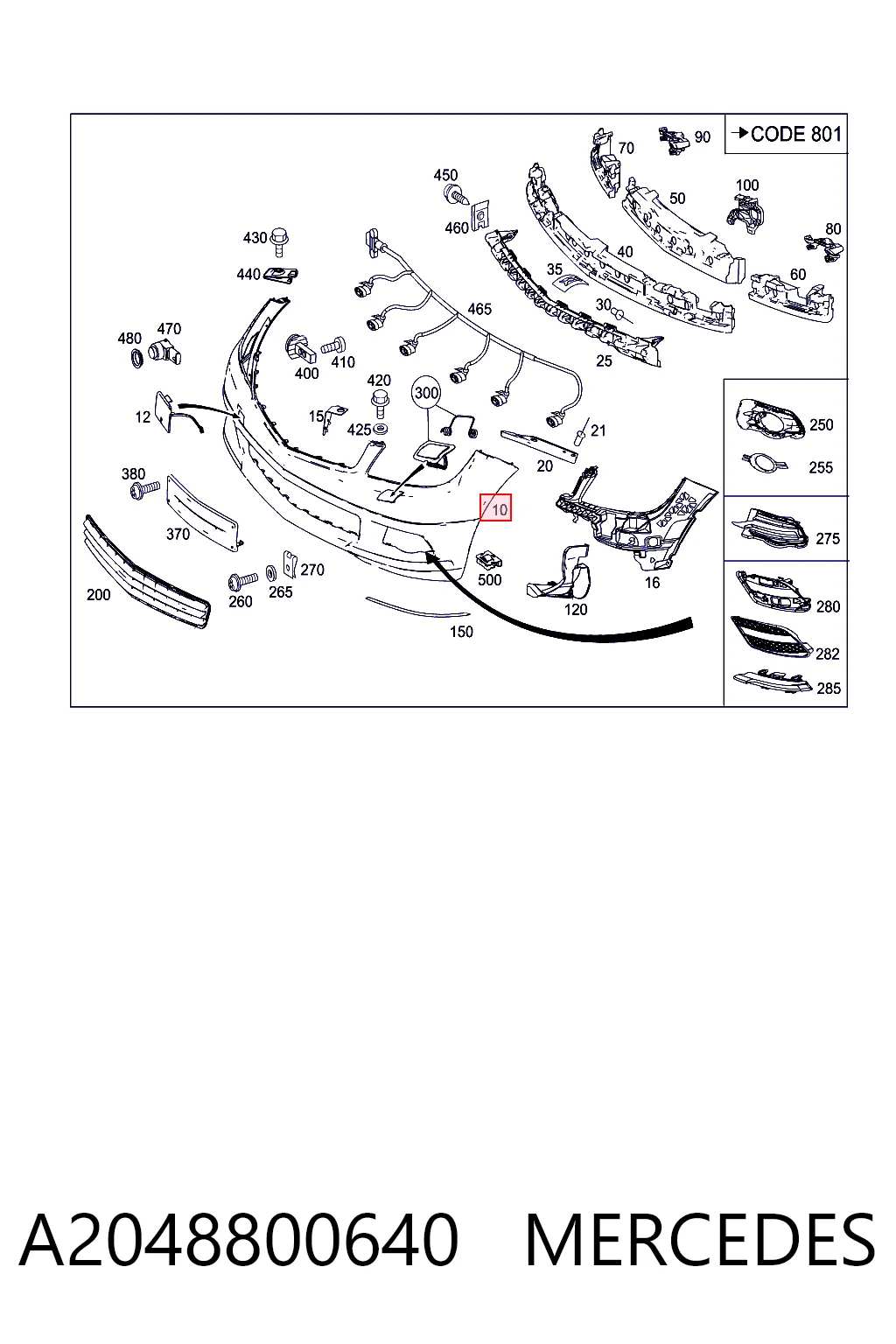 A2048800640 Mercedes
