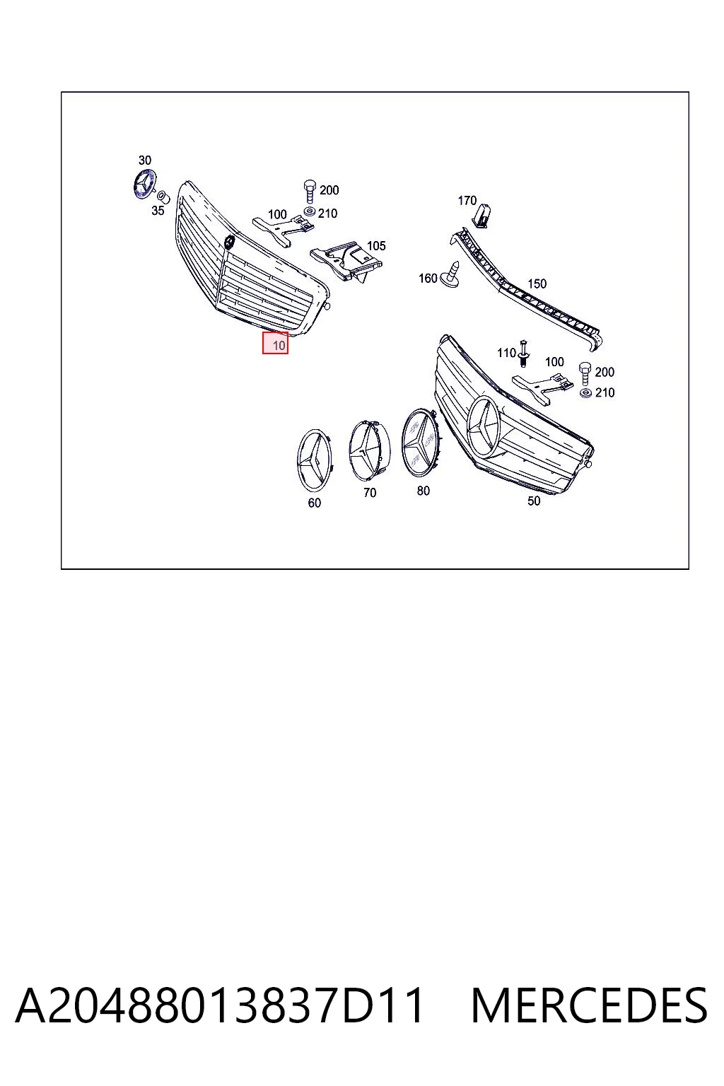 A20488013837D11 Mercedes