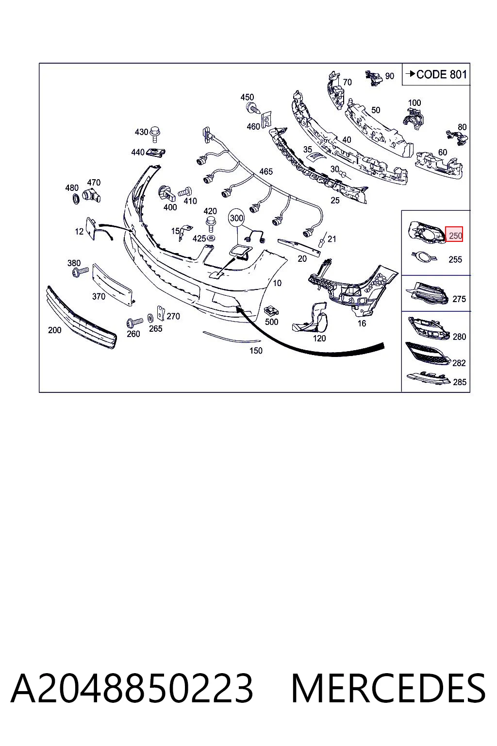 A2048850223 Mercedes
