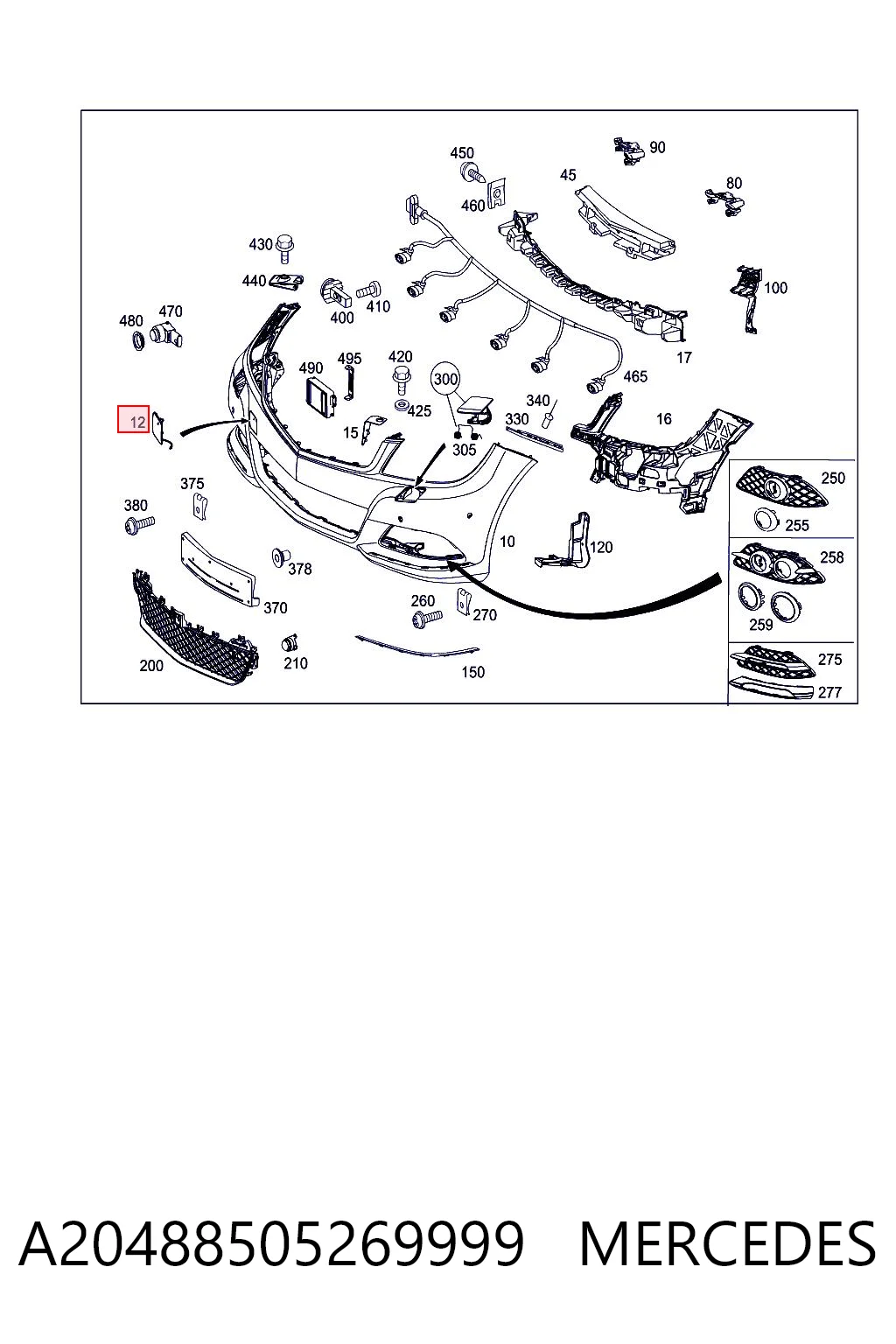 A20488505269999 Mercedes
