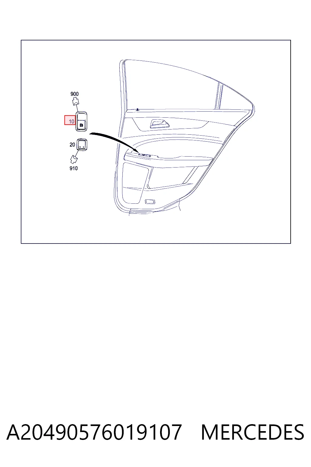 Interruptor motor elevalunas delantero derecho Nissan/Infiniti A2049058102