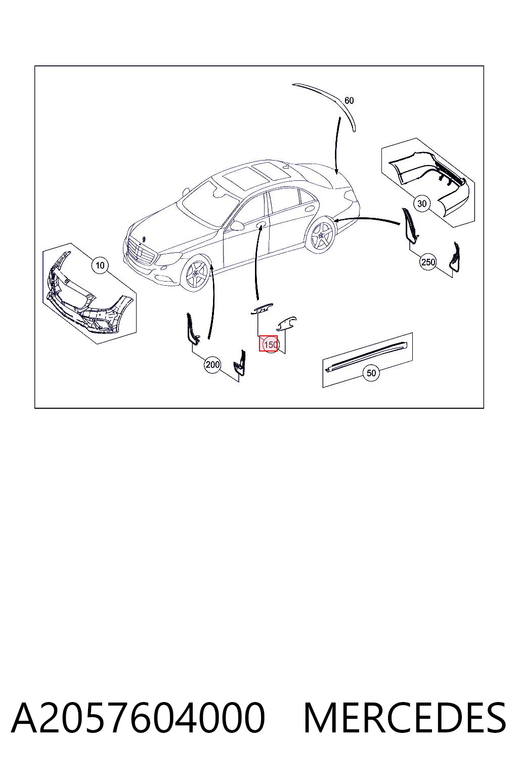 A2057604000 Mercedes