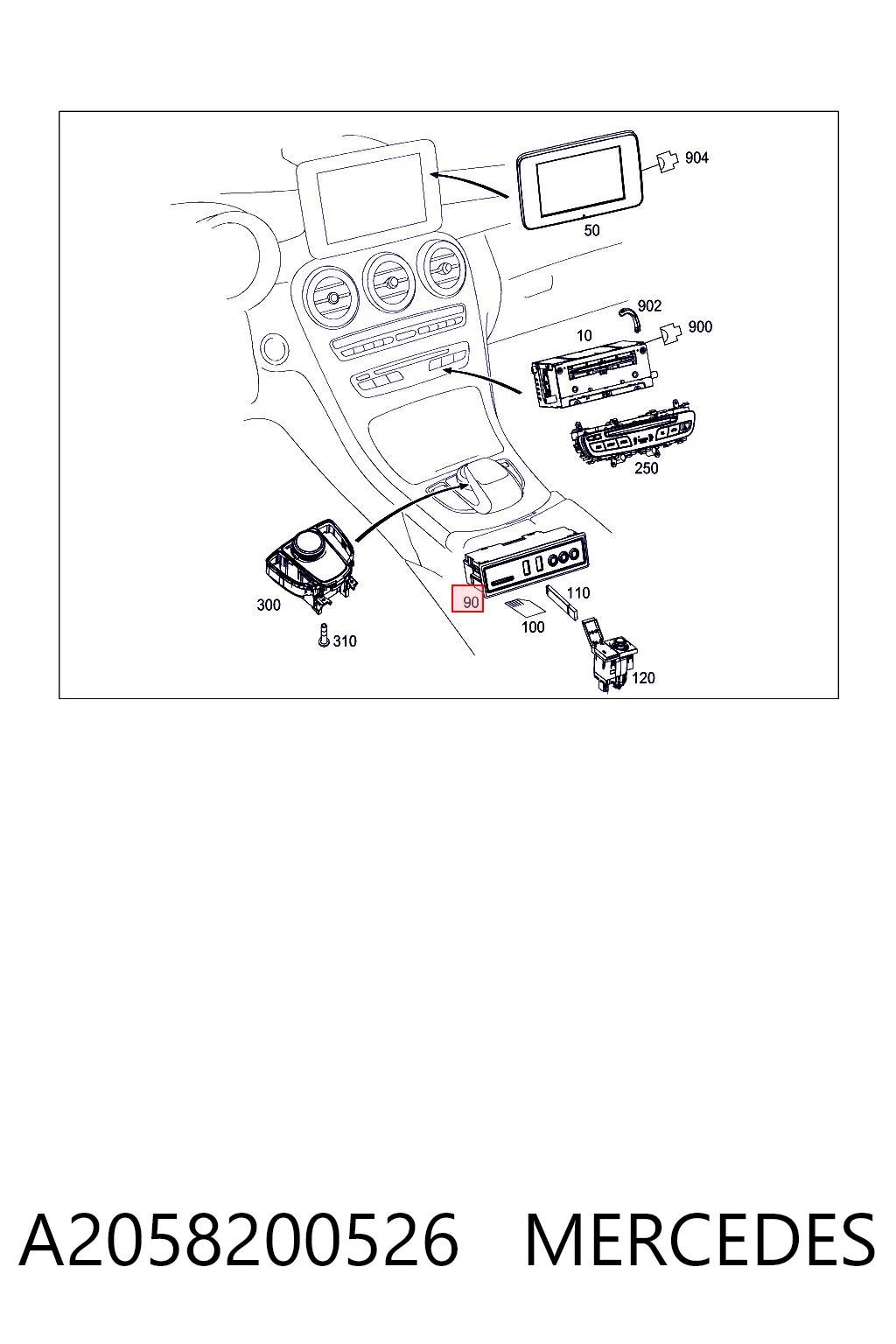 A2058200526 Mercedes