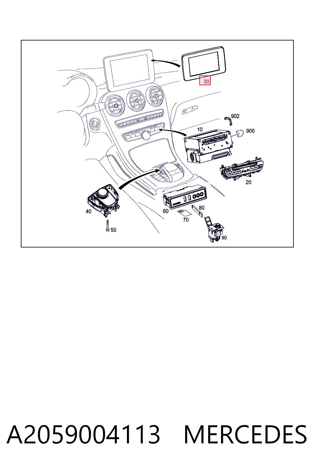 Comprar Pantalla Mercedes GLC  X253
