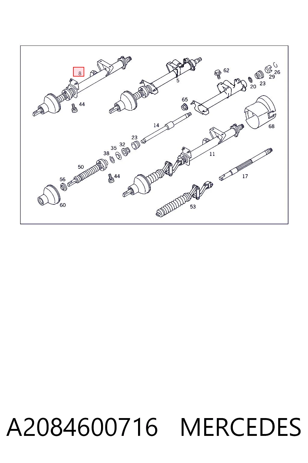 Comprar Columna de dirección Mercedes CLK  C208 a bajo precio