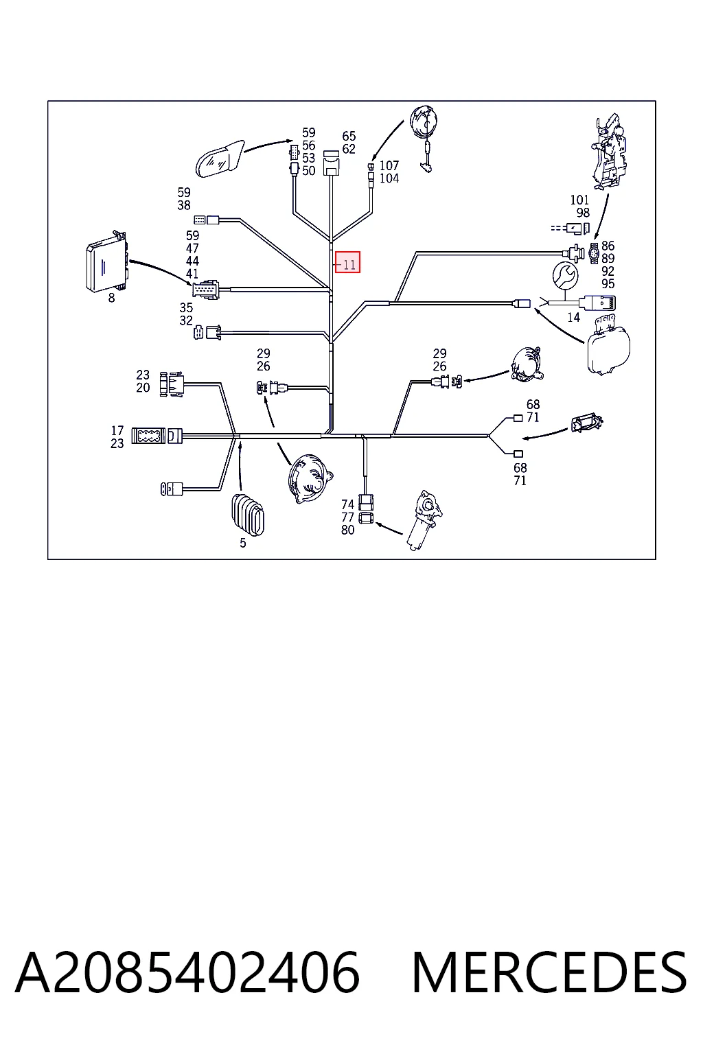 A2085402406 Mercedes