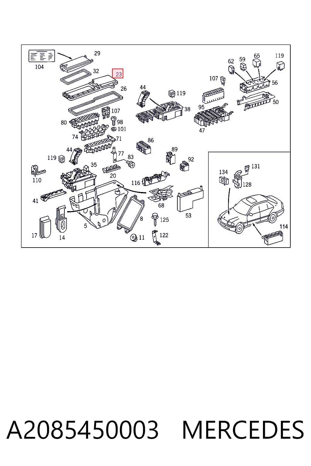 A2085450003 Mercedes