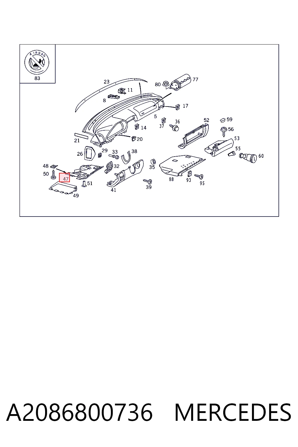 A2086800736 Mercedes