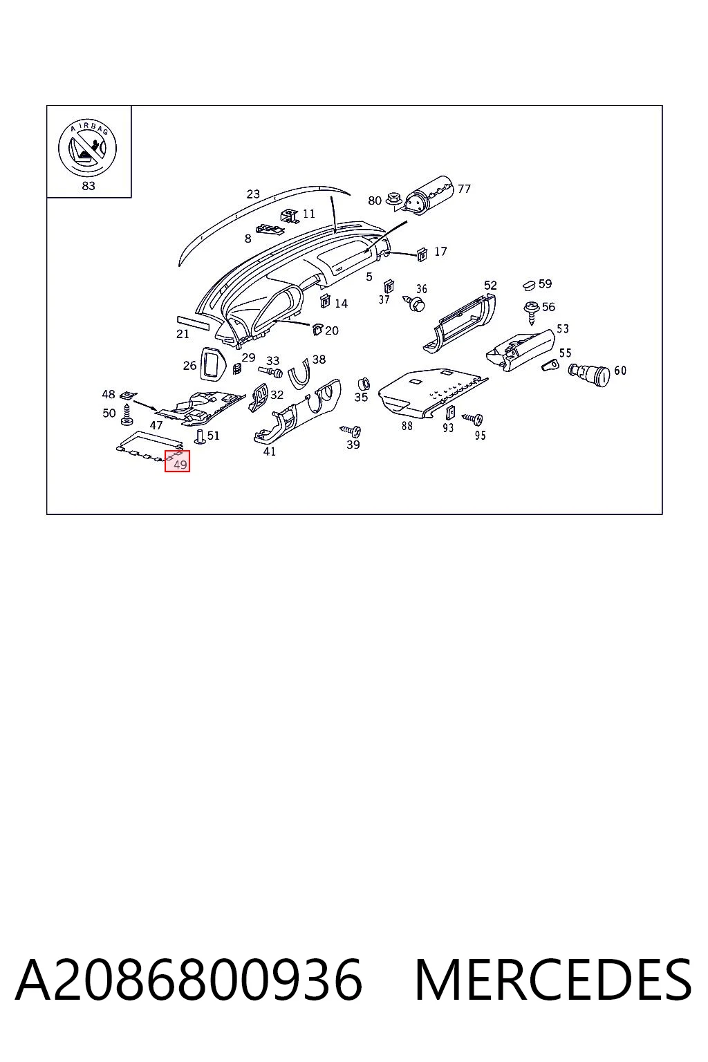 A2086800936 Mercedes