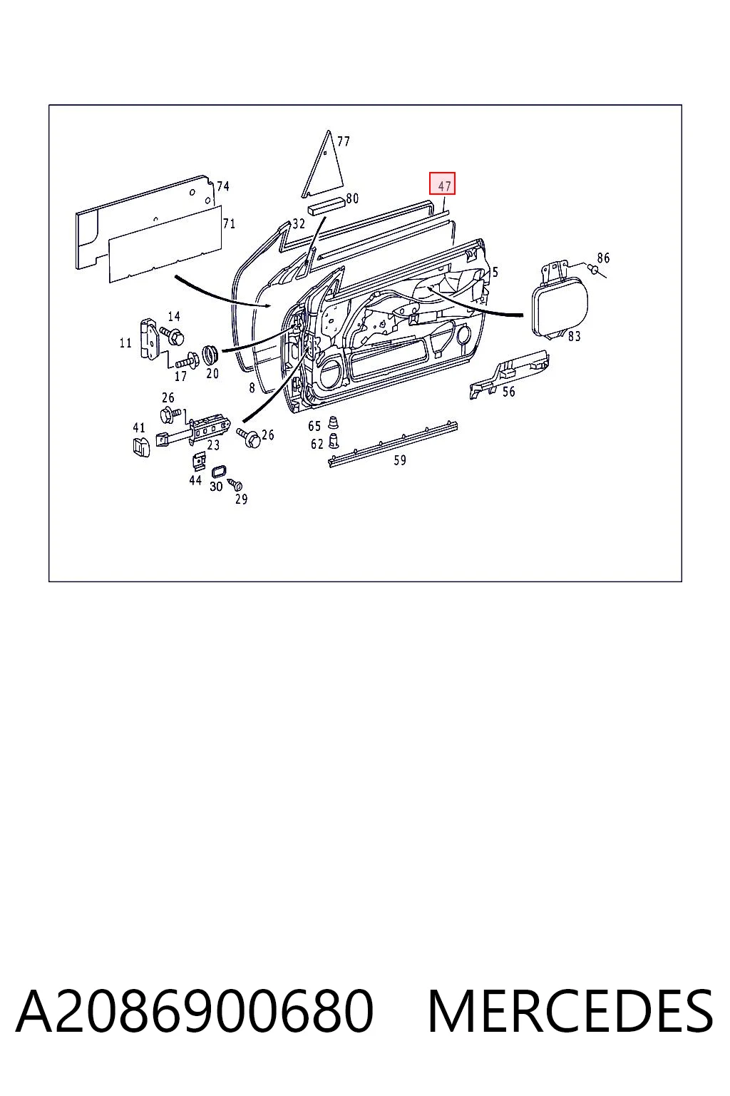 A2086900680 Mercedes