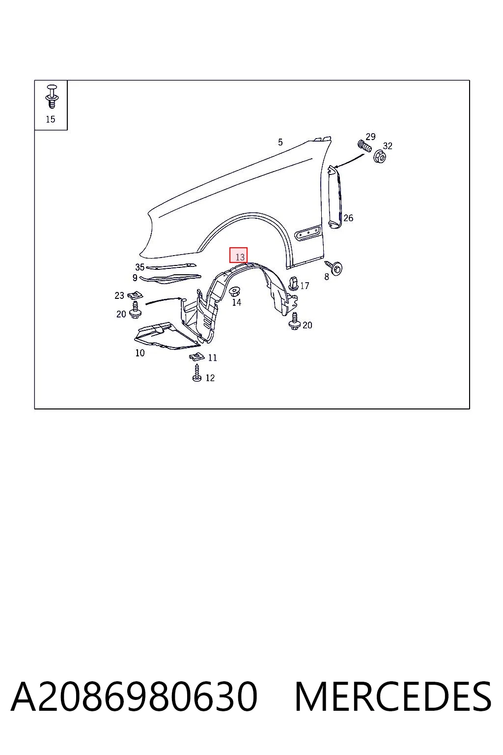A2086980630 Mercedes