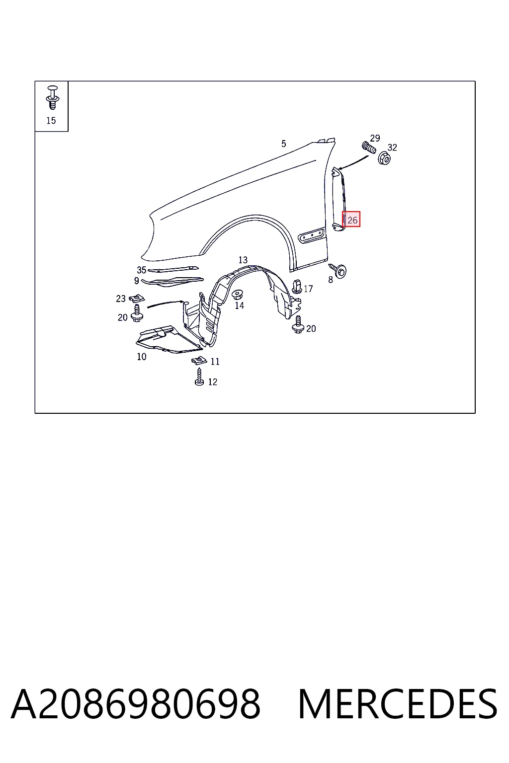 A2086980698 Mercedes