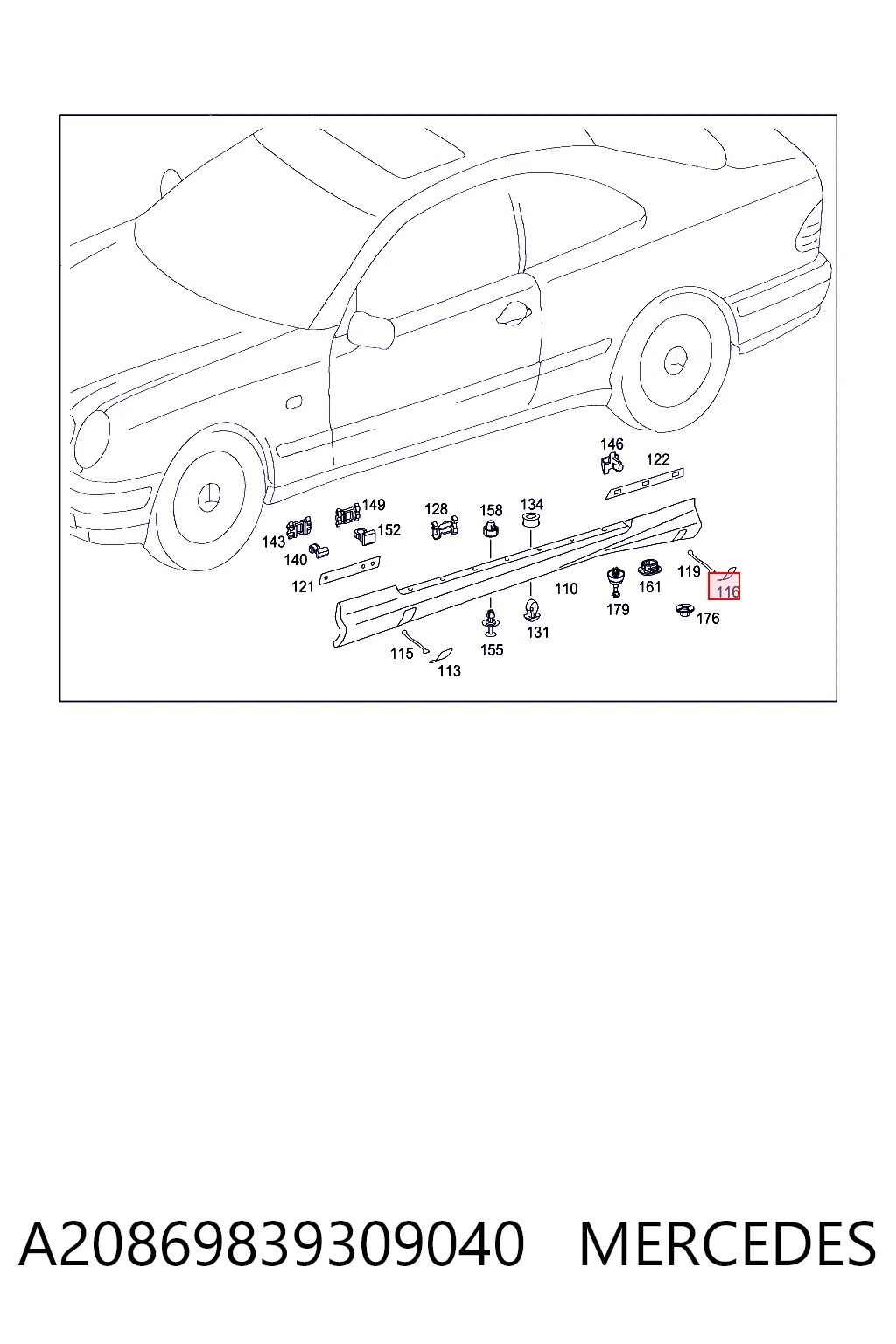 A20869839309040 Mercedes
