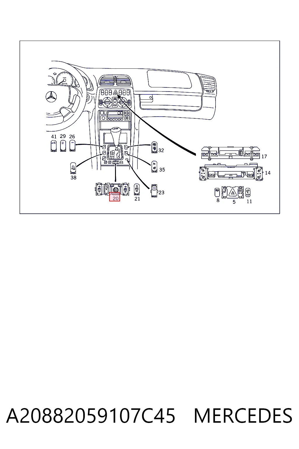 A20882059107C45 Mercedes