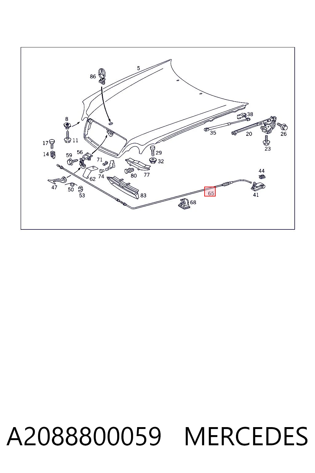 A2088800059 Mercedes