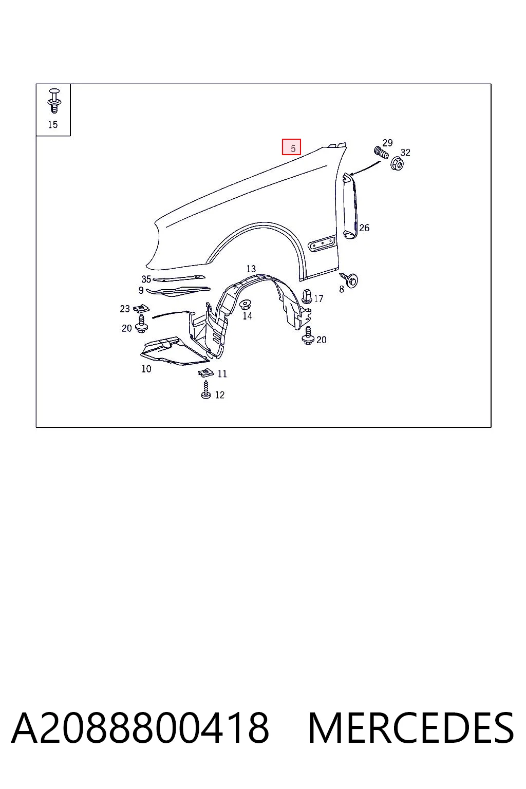 A2088800418 Mercedes